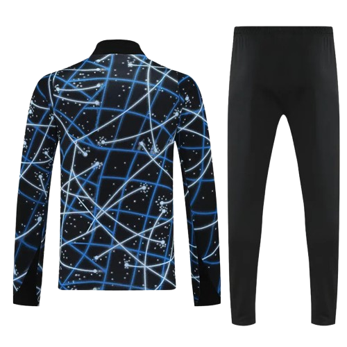 25-26 Inter Milan Blue Black Half Pull Tracksuit