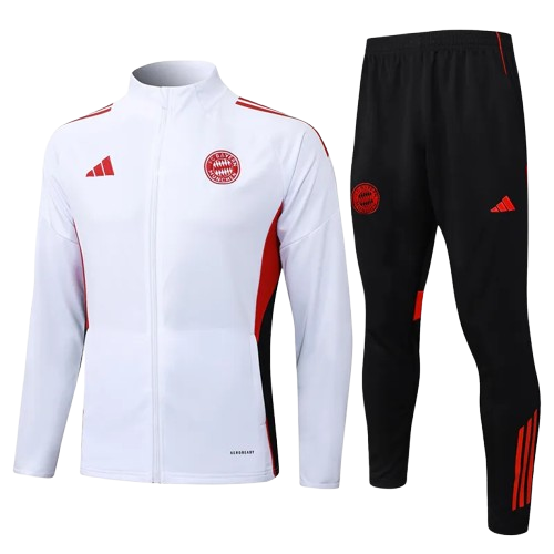 25-26 Bayern White Jacket Tracksuit