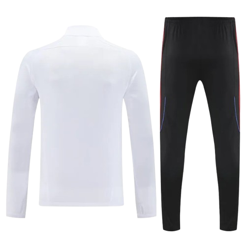 25-26 Bayern White Half Pull Tracksuit