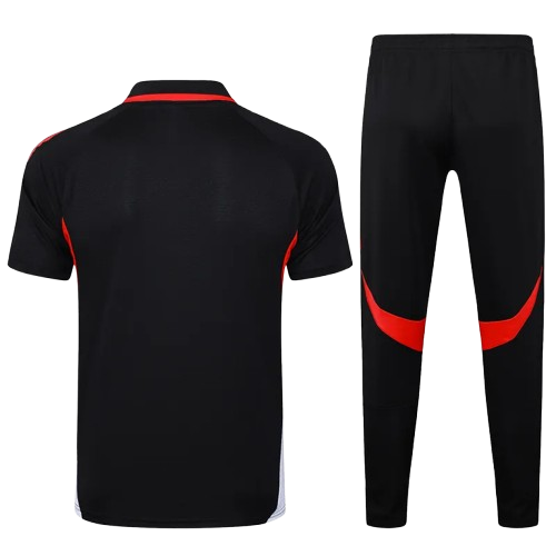 25-26 Bayern Black Polo Tracksuit