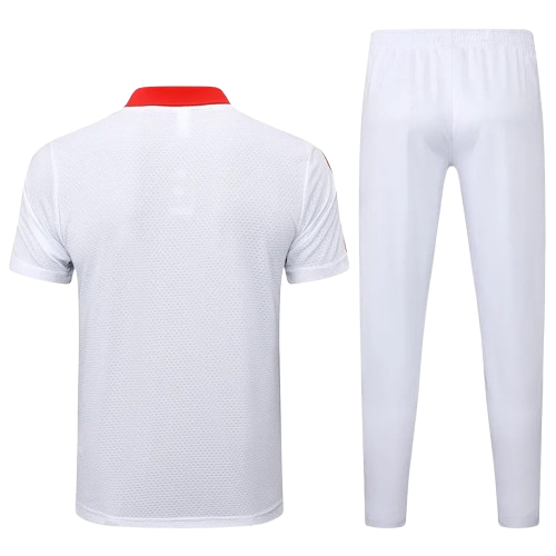 25-26 Bayern White Polo Tracksuit