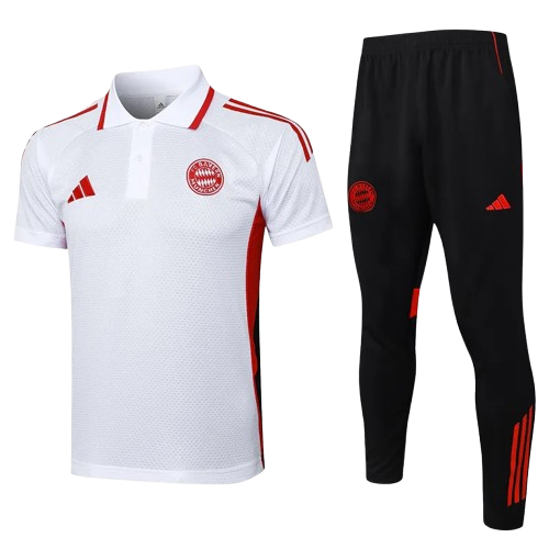 25-26 Bayern White Polo Tracksuit