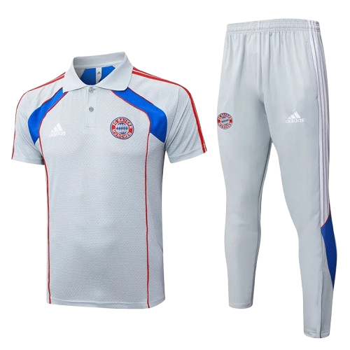 25-26 Bayern Grey Polo Tracksuit