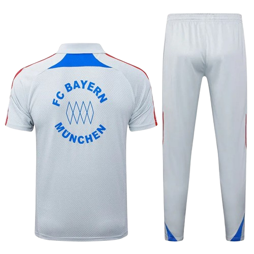 25-26 Bayern Grey Polo Tracksuit