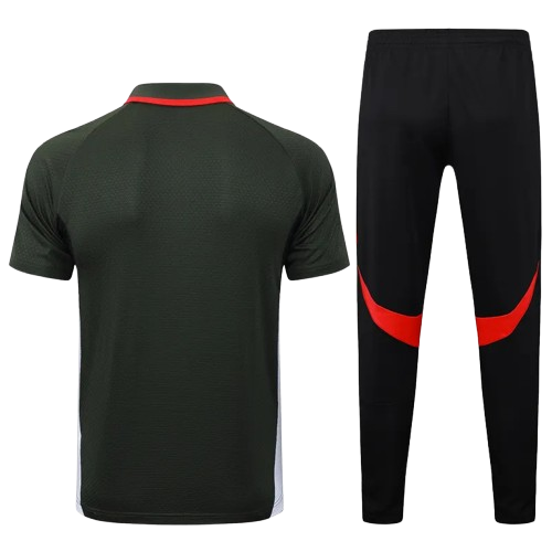 25-26 Bayern Army Green Polo Tracksuit
