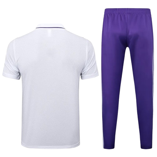 25-26 Real Madrid White Polo Tracksuit
