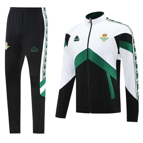 25-26 Real Betis White Black Jacket Tracksuit