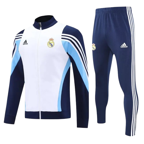 25-26 Real Madrid White Jacket Tracksuit