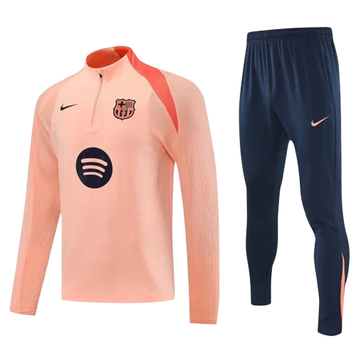 25-26 Barcelona Pink Half Pull Tracksuit
