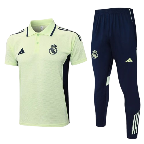 25-26 Real Madrid Light Green Polo Tracksuit