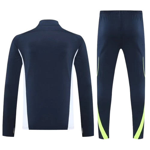 25-26 Real Madrid Royal Blue Half Pull Tracksuit