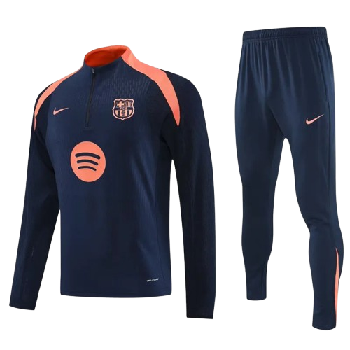 25-26 Barcelona Royal Blue Half Pull Tracksuit