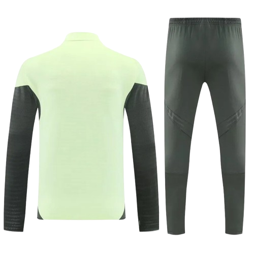 25-26 Real Madrid Light Green Half Pull Tracksuit