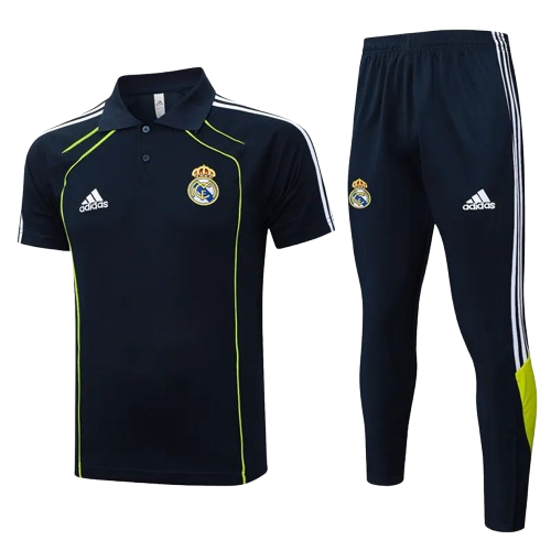 25-26 Real Madrid Royal Blue Polo Tracksuit