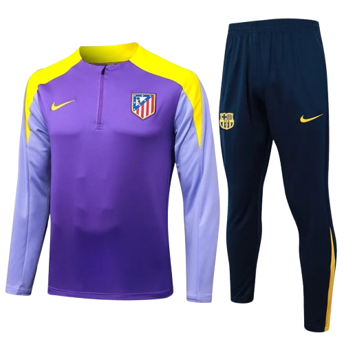 25-26 Atlético de Madrid Purple Half Pull Tracksuit