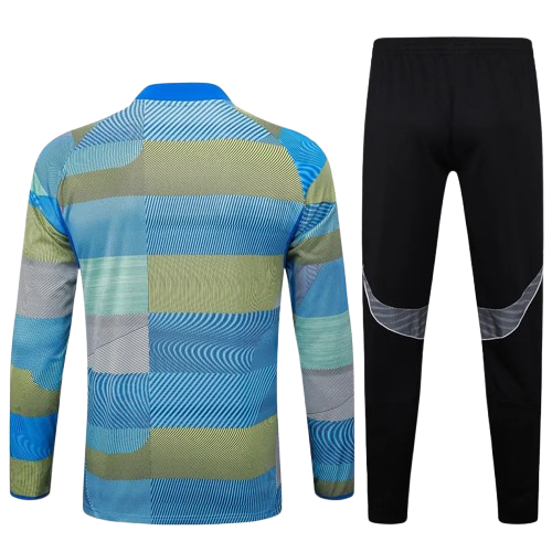 25-26 Real Madrid Blue Half Pull Tracksuit