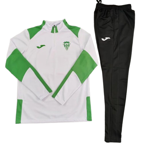 25-26 Córdoba White Half Pull Tracksuit
