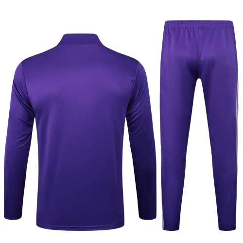 25-26 Real Madrid Purple Half Pull Tracksuit