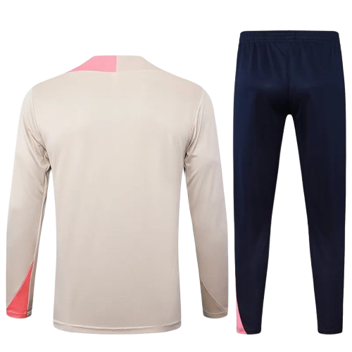 25-26 Barcelona Khaki Half Pull Tracksuit