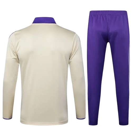 25-26 Real Madrid Khaki Half Pull Tracksuit