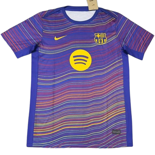 25-26 Barcelona Purple Yellow Training Shirt