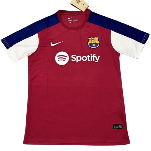25-26 Barcelona Brown Red Training Shirt