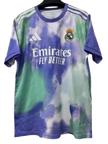 25-26 Real Madrid Purple Green Special Edition Training Shirt