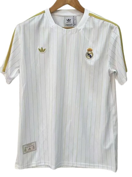 25-26 Real Madrid White Casual Edition Training Shirt