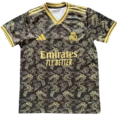 25-26 Real Madrid Gold Black Special Edition Training Shirt