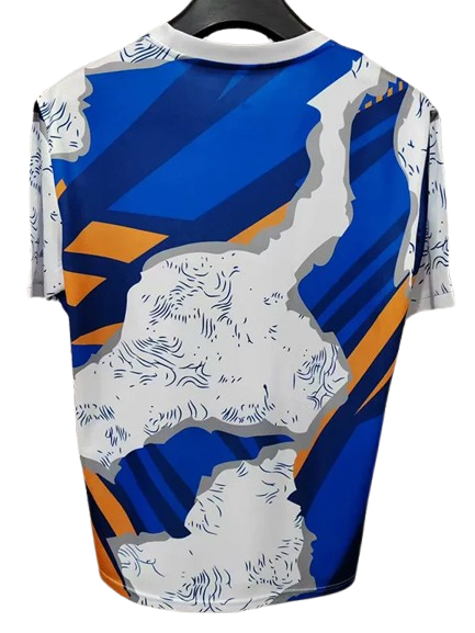 25-26 Real Madrid Blue Orange Special Edition Training Shirt