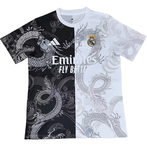25-26 Real Madrid White Black Special Edition Fans Training Shirt
