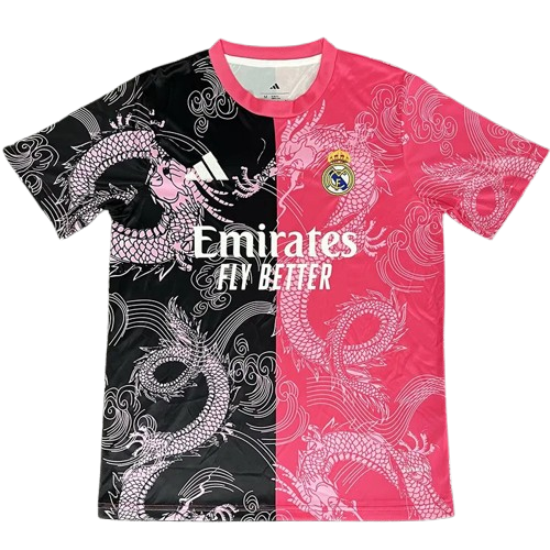 25-26 Real Madrid Pink Black Special Edition Training Shirt
