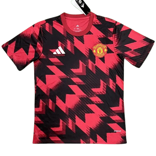 25-26 Man Utd Red Black Training Shirt