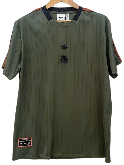 25-26 Bayern Green Grey Casual Edition Training Shirt