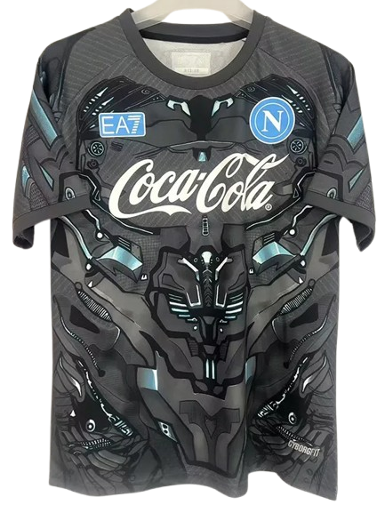 25-26 Napoli Black Grey Training Shirt