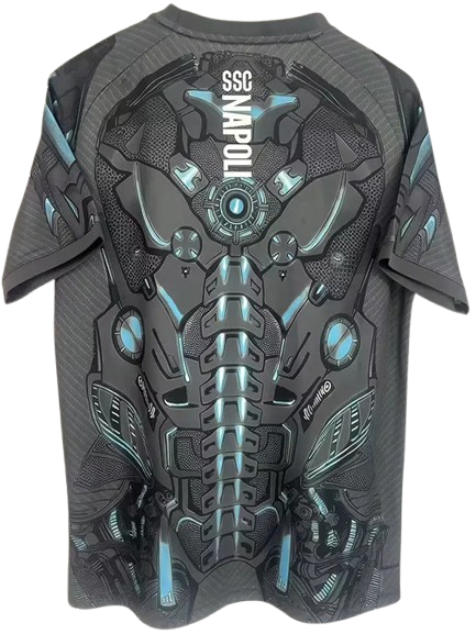 25-26 Napoli Black Grey Training Shirt