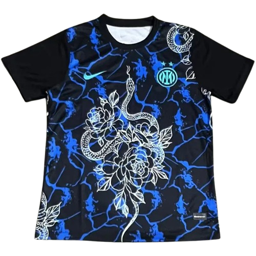 25-26 Inter Milan Black Blue Training Shirt