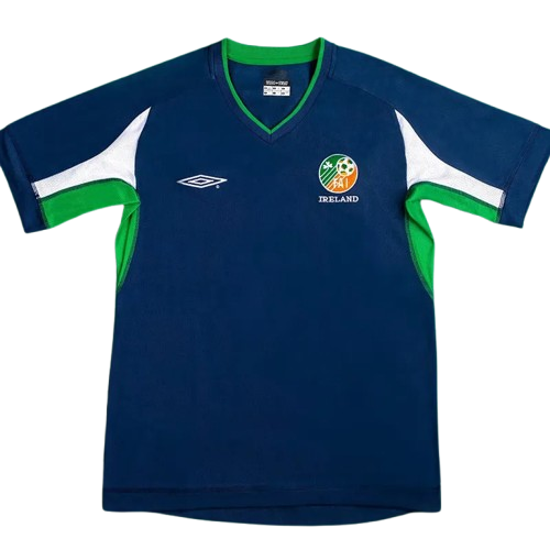 2002 Ireland Royal Blue Retro Training Shirt