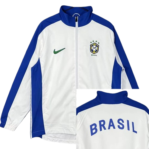 1998 Brazil White Retro Windbreaker