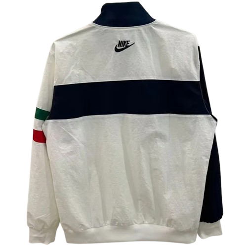 1996 Italy White Retro Windbreaker