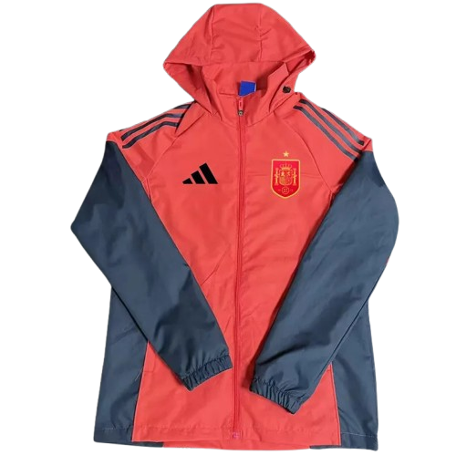 26-27 Spain Red Windbreaker