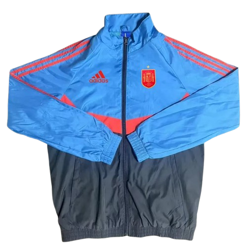 25-26 Spain Blue Black Windbreaker