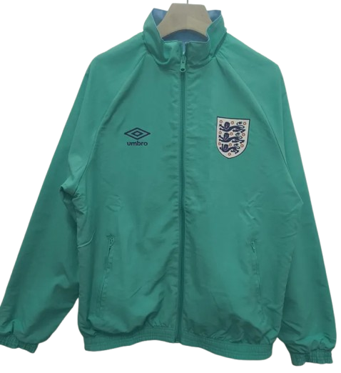 1992 England Blue & Green Retro Double Sided Windbreaker