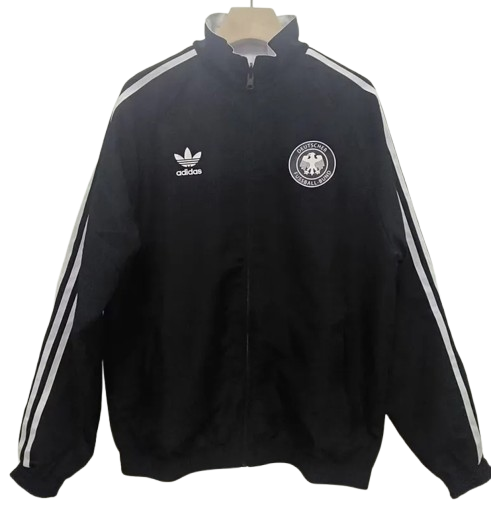 1990 Germany White & Black Retro Double Sided Windbreaker