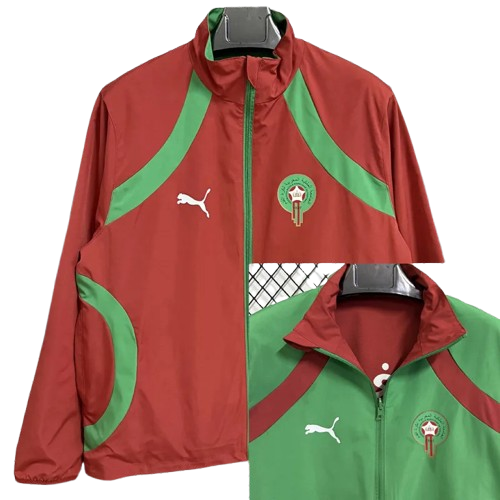 25-26 Morocco Red & Green Double Sided Windbreaker