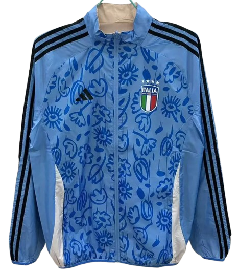 25-26 Italy Blue & Khaki Double Sided Windbreaker