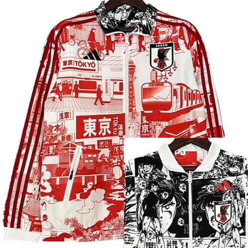 2024 Japan Red & Black Double Sided Windbreaker