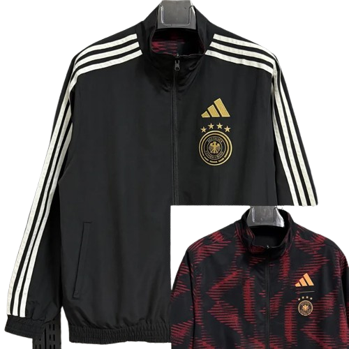 25-26 Germany Black & Red Double Sided Windbreaker