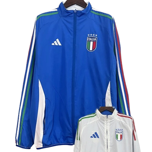 2024 Italy Blue & White Double Sided Windbreaker