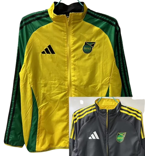 25-26 Jamaica Yellow & Black Double Sided Windbreaker